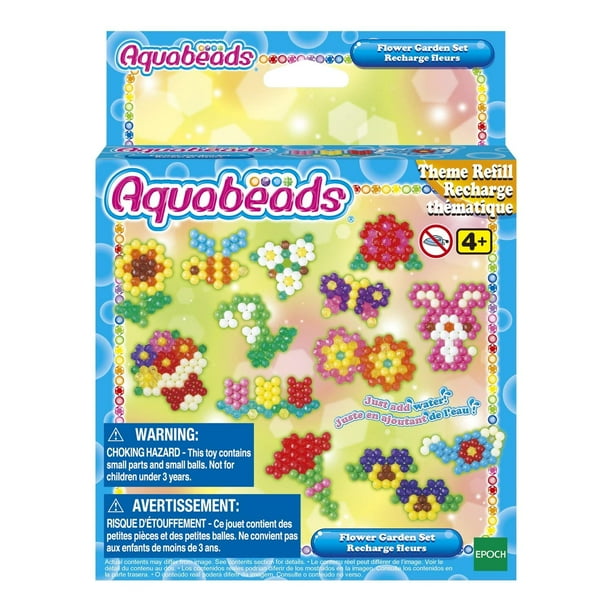 Set de Jardín de Flores Aquabeads con 600 Cuentas en 14 Colores