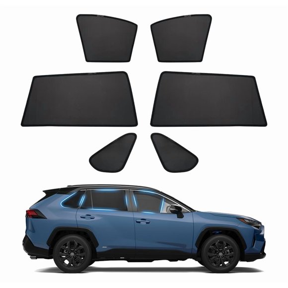 Persiana Powerty Custom Fit para ventanilla lateral de coche Toyota RAV4 2019-2025
