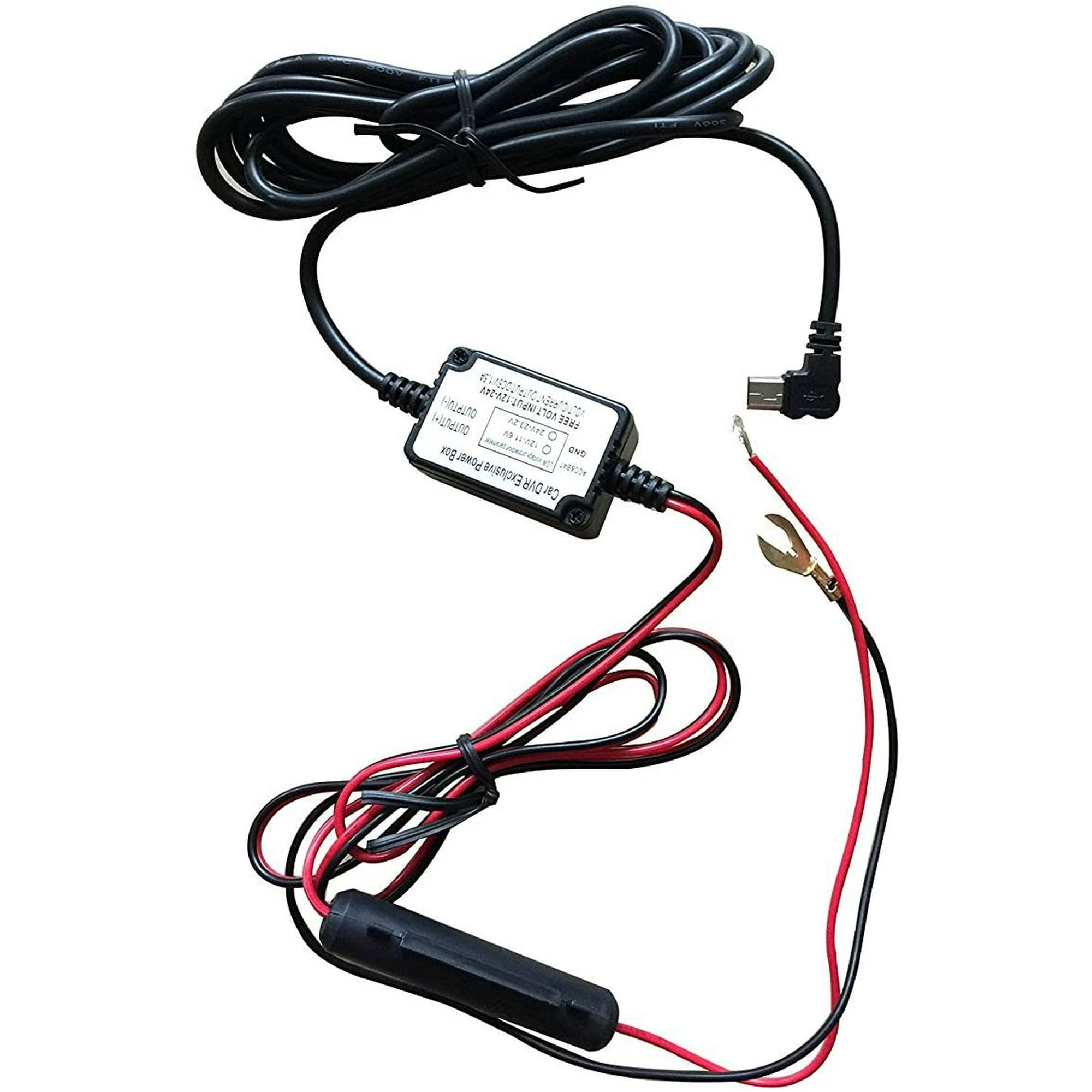 Cam Hardwire Kit with Mini USB for Car DVR Camera Recorder (Left Angle Mini USB) | Walmart Canada