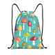 thumbnail image 1 of Fotbe Mushrooms Bolsa Mochila con Cordón Estampada, Bolsa de Gimnasio Deportiva, Bolsa Cinch, Bolsa con Cordón para Hombres y Mujeres-Medium, 1 of 6