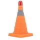 thumbnail image 4 of Cono de seguridad vial 30x19x19cm Cono de estacionamiento reflectante portátil plegable con luz de advertencia LED, 4 of 15