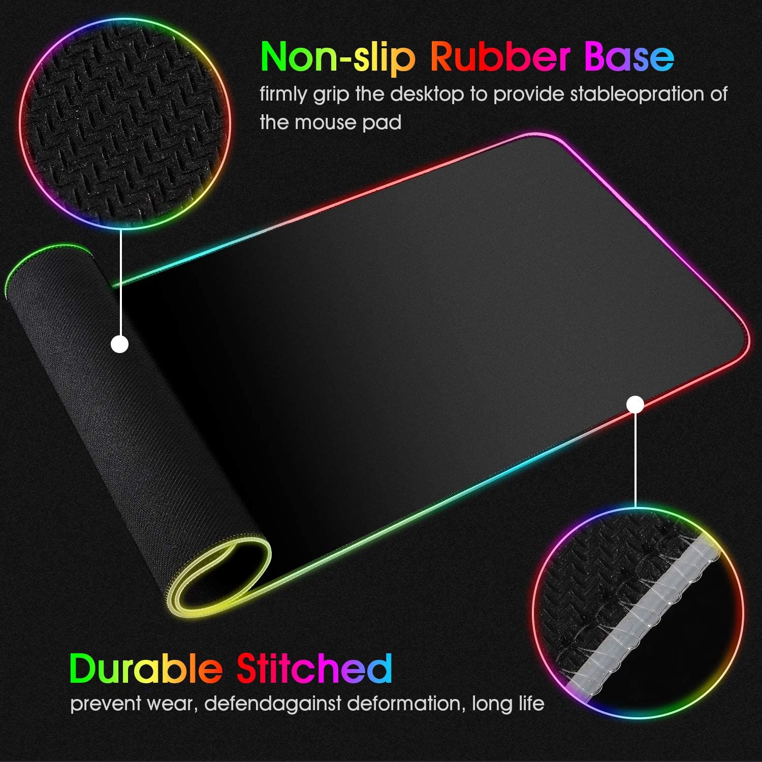 Somnr Extended RGB Gaming Mouse Pad 35.4x15.7 Inches photo 7