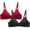 Red, variant on skpabo Breathe Backless Bra Women's Bras Corset Bra 2Pc Small Cup Two Rows Of Buttons Without Steel Ring Bra Mother Underwear for Work Office Business Size