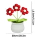 thumbnail image 2 of Flores artificiales, plantas artificiales, decoración terminada tejida a mano del valle, muebles para el hogar en macetas, flores simuladas tejidas, ramo de girasoles de lana, regalo, decoraciones tej, 2 of 2
