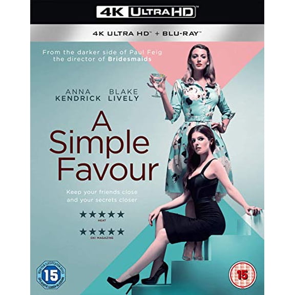 A Simple Favour 4k Ultra-HD (4K Ultra HD) Blake Lively Linda Cardellini Andrew Rannells