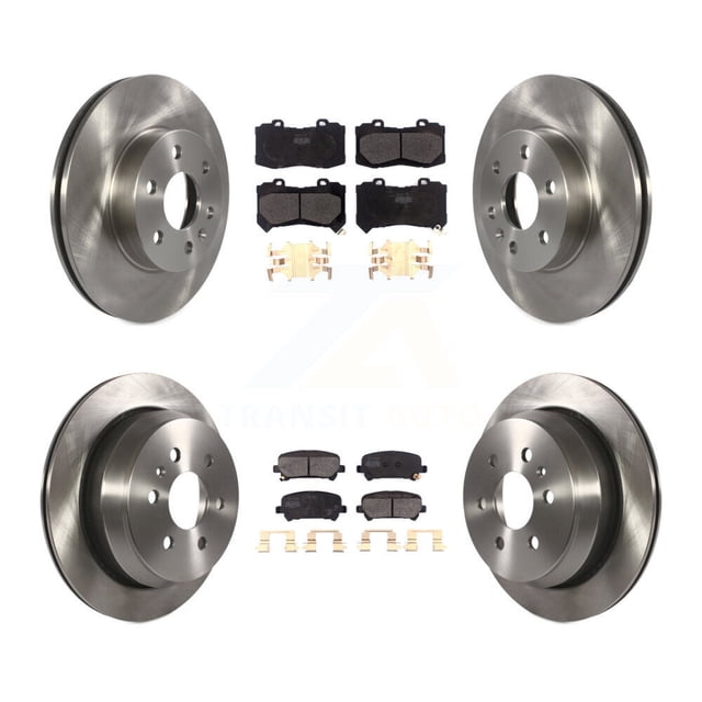 Transit Auto Front Rear Disc Brake Rotors and Semi-Metallic Pads Kit for Car 2015-2020 Chevrolet Colorado GMC Canyon K8F-102550