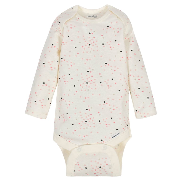 Onesies Brand Long Sleeve Bodysuit, 6-Pack, Newborn-12M, Girls photo 6