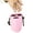 Pink, variant on Soft Leather Drawstring Coin Pouch for Women's