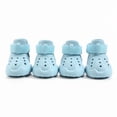 thumbnail image 2 of 2 Pack, Small Dog Shoes Light Blue Breathable Rubber Dog Boots, Waterproof Dog Paw Protectors for Outdoor Walking Beach and Daily Wear, 2 of 5