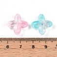 thumbnail image 4 of Transparent Acrylic Beads Quatrefoil Pink 16.8x17x5.8mm Hole: 1.8mm 714pcs/500g, 4 of 4