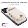 thumbnail image 2 of Allytechgroup Case for iPhone 12 Mini with Detachable Cards Holder, RFID Blocking 2 In 1 Wallet Case with Kickstand Shockproof Back Cover Shell for iPhone 12 Mini, White, 2 of 9