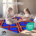 thumbnail image 4 of ODIKA 8'x10' Machine Washable Non-Slip Area Rug, Classic Tartan Featuring Intersecting Line High Traffic Rug with Pad, Blue, 610527, 4 of 8