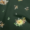 thumbnail image 1 of oneOone Velours Vert Foncé Tissu Floral Robe Tissu Tissu Imprimé par la Cour 58 Pouces de Large, 1 of 4