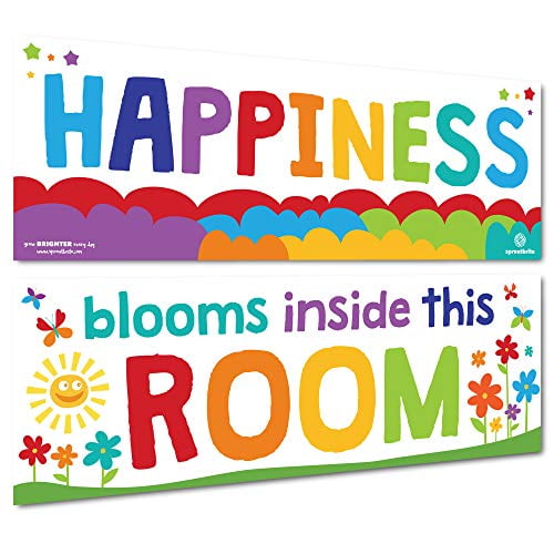 Banner and Poster for Teachers Sproutbrite Classroom Decorations Bulletin Board and Wall Decor for Pre School Elementary and Middle School 