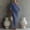 Blue, variant on Women's Asymmetrical One Shoulder Maxi Dress Loose Fit Summer Casual Relaxed Shift with Pockets