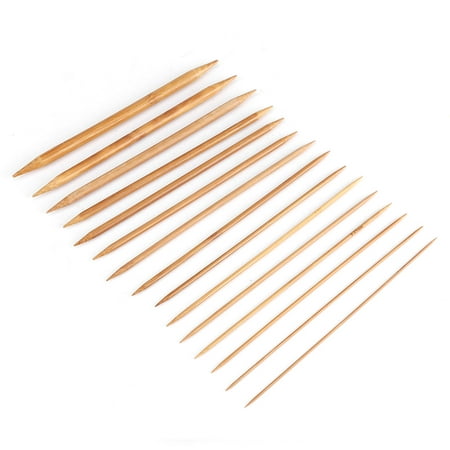 Herwey Bamboo Knitting Needles Smooth Double Pointed Set 15 Sizes from ...