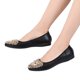 thumbnail image 5 of Zapatos Planos Vestir Sin Cordones Bailarinas para Mujer Brillantes Cómodos Con Diamantes Imitación, 5 of 9