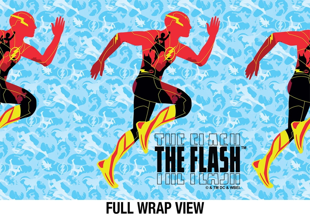 The Flash Official Batman Supergirl Silhouette 18 oz Insulated Water Bottle, Leak Resistant, Vacuum Insulated Stainless Steel with 2-in-1 Loop Cap