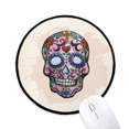 thumbnail image 1 of Purple l Mexico National Culture Illustration Mouse Pad Desktop Office Round Mat for Computer, 1 of 2