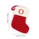 thumbnail image 2 of Medias navideñas personalizadas con letras del alfabeto: calcetines de dulces festivos con lazo para colgar, ideales para decorar el árbol y regalar en las fiestas., 2 of 2