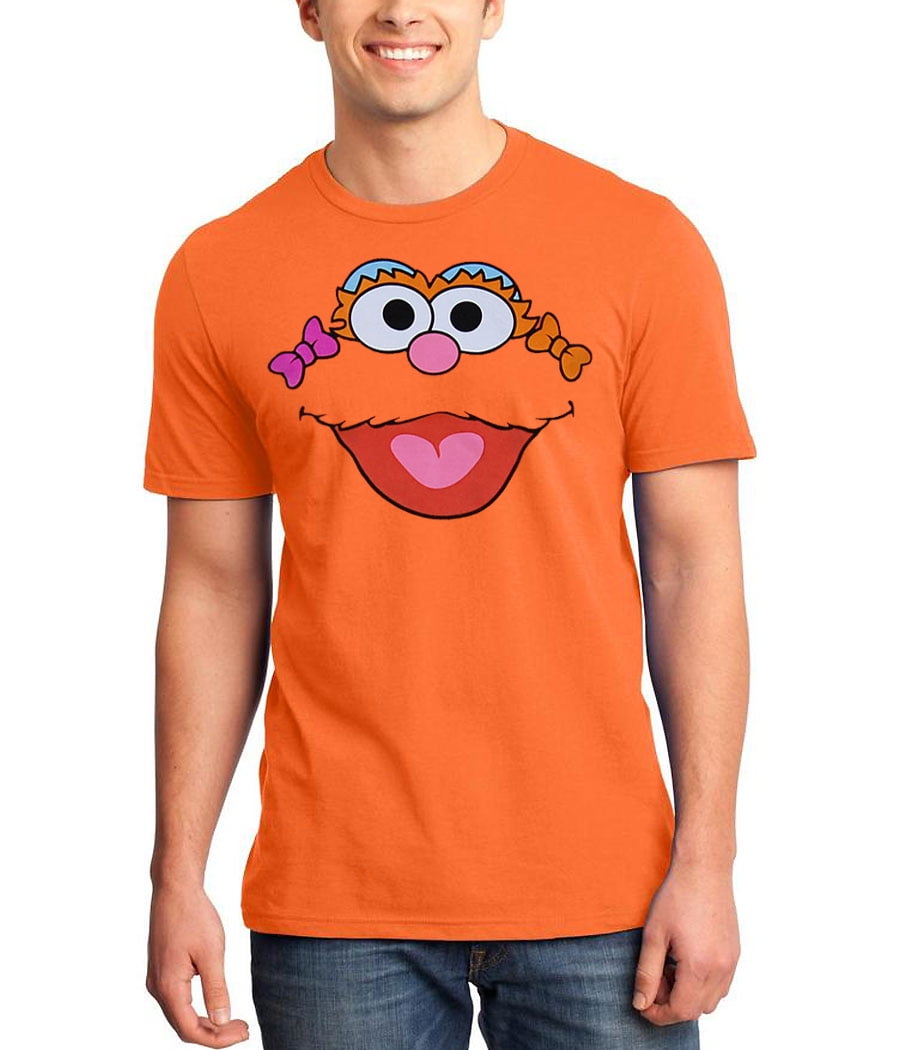Dageraad Verdienen Cirkel Sesame Street Zoe Face Adult T-Shirt - Walmart.com
