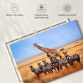 thumbnail image 6 of Elephant Stock African Zebras And Giraffe Wall Art - Horizontal Canvas Wall Art - Living Room Wall Decor - Photography Animal Canvas - Orange And Brown Decor - 24" x 16", 6 of 8
