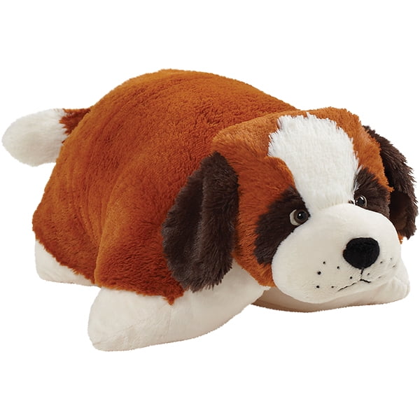My Pillow Pets Brown Dog Size Small Slippers Toy Plush Puppy Brand