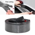thumbnail image 3 of Automotive Car Door Edge Guards,Door Sill Protector,5D Carbon Fiber Vinyl Wrap Film Threshold Bumper Paint Protection Strip,Scuff Plate Anti-Collision Scratch Cover Universal for Most Cars 5cm 1m, 3 of 8