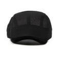 thumbnail image 3 of Baberdicy Casual Slouch Hat, Black Men's Mesh Newsboy Cap – Breathable Ivy Flat Cap for Summer Golf, Driving & City Strolls Tweed Look, 56-6 Cm One Size, 3 of 4