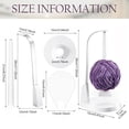 thumbnail image 3 of Yarn Ball Holder, Wide Application Sleek Finish Knitting Yarn Holder ABS Steady Rotation  for Factory, 3 of 7