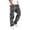 wei163-16-Dark Gray, variant on IWRICH Men's Camo Cargo Pants Drawstring Casual Joggers Relaxed Fit Work Casual Hiking Athletic Workout Streetwear 16-Dark Gray XL