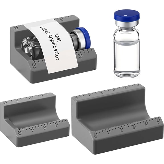 2 Pcs Vial Label Applicator 3ml and 10ml Bottle Labeling Application Tool for Small Essential Oils Containers Bottles A