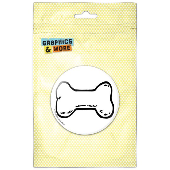 Dog Bone Pinback Button Pin Badge