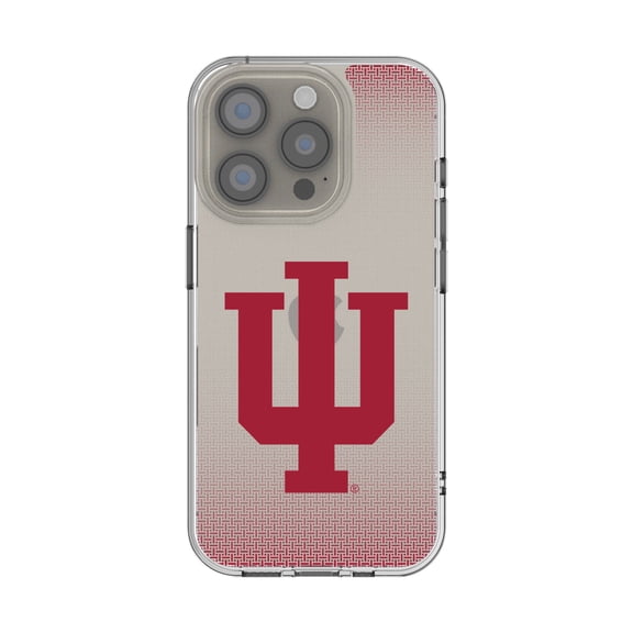 Indiana Hoosiers Linen Logo iPhone Clear Case