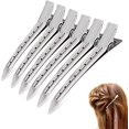 thumbnail image 2 of 24 piezas de pinzas para el cabello, pinzas para el cabello, pinzas para el cabello de cocodrilo, pasador de cocodrilo de metal, hebillas de cocodrilo, pinzas para seccionamiento de rizos con agujero TUNC Sencillez, 2 of 5