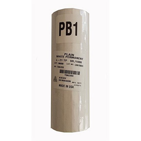 Sato PB-1 White Labels for PB-105, PB-106 9000 per Sleeve