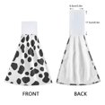 thumbnail image 3 of Yayeee Kitchen Hanging Hand Towels Set of 2 with Loop Bathroom Absorbent Tie Towel, Cow Spots, 3 of 7