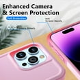 thumbnail image 3 of Xhy iPhone 14 Pro Max Case with Screen and Lens Protector Double Layer Rugged Drop Resistant Military Grade Full Body Protection TPU Durable Detachable for iPhone 14 Pro Max 6.7 inch 2022 Phone - Pink, 3 of 9