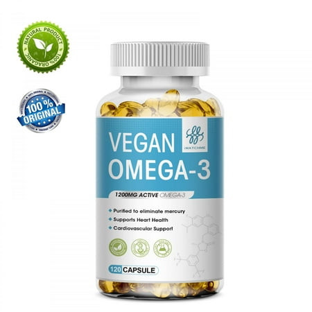 IM Fish Oil Capsules Strengthen Brain and Improve Intelligence Vegan Health - 120Count