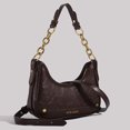 thumbnail image 4 of Bolso tipo cartera Hobo mano pequeño para axila hombro cuero PU elegante informal versátil mujer, 4 of 9