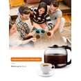 thumbnail image 2 of Commercial Chef Digital 12-Cup Coffee Maker with Glass Pot, Permanent Nylon Filter, Anti-Drip, Programmable with LCD Display, 900W, CHCM12B, Black, 2 of 7