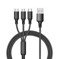 thumbnail image 1 of Cable universal 3 en 1 2.4A Multifuncional One-for-All Cord con Type-C/Micro USB, 1 of 8