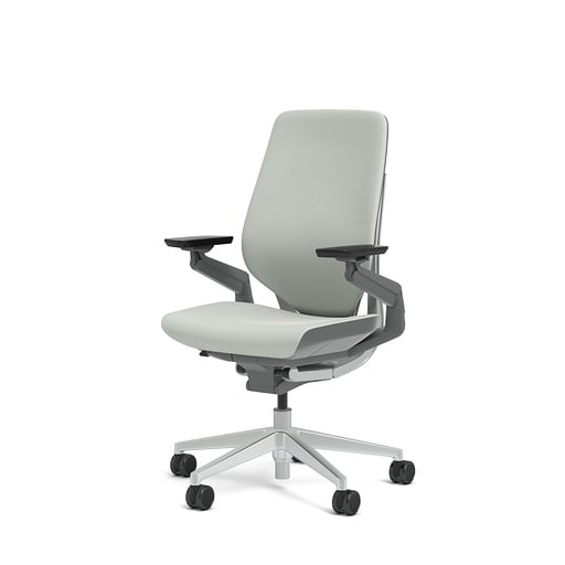 Steelcase Gesture Office Chair Cogent Connect Nickel Fabric, High