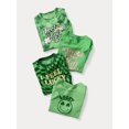 thumbnail image 2 of Wonder Nation St. Patrick's Day Toddler Short Sleeve Graphic Tee, Sizes 12M-5T, 2 of 6