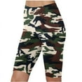 thumbnail image 4 of Sakmal Yoga Shorts Women Gym Cycling Running 9 Inch Inseam High Waisted Camo Athletic Shorts, 4 of 4