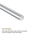 thumbnail image 3 of Unique Bargains 8mm Diameter 150mm Length Carbon Steel Rod Hard Shaft Solid Round Rod 4pack, 3 of 5