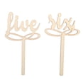 thumbnail image 3 of Números de mesa de madera rústica, perfectos para decoración de bodas y fiestas, juego del 1 al 10 en palitos, 3 of 8