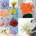 thumbnail image 5 of Artificial Daisy Flowers Fake Gerber Daisy Silk Bouquets 1 Bouquet with 5 Heads Daisy Pastoral Style for Home Garden Window Wedding Indoor Outside Decoration, 5 of 6