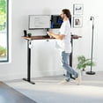 thumbnail image 2 of VIVO Dark Walnut 60 x 24 inch Universal Table Top for Sit to Stand Desk Frames, 2 of 8