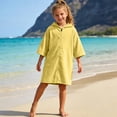 thumbnail image 2 of WXFAZCVU Girls Cover Up Swimming Beach Fashion Full Zip Hooded Capes Bathrobes Going Out Size 7-14 Years, 2 of 4